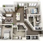 2Br Uptown Furnished Apartment Near Truist Fields Apts