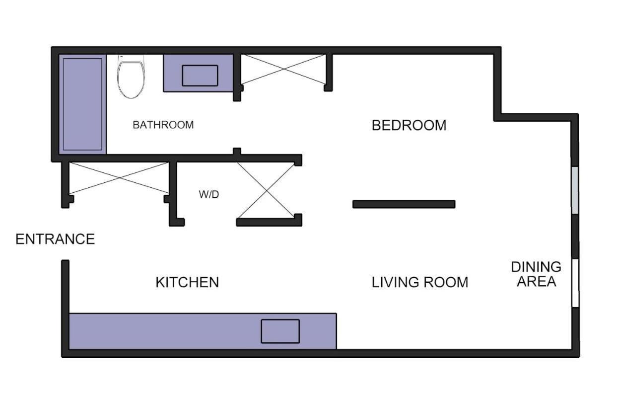Urban Studio W Balcony Gym Apartment Charlotte