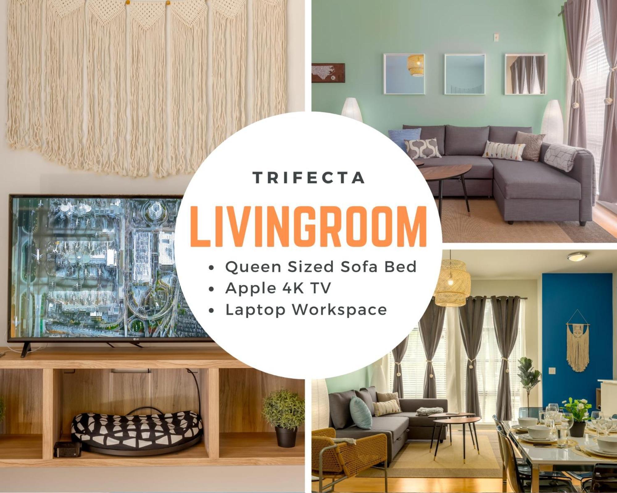 Apartment Trifecta Spacious & Beautiful Wifi Superhost Charlotte